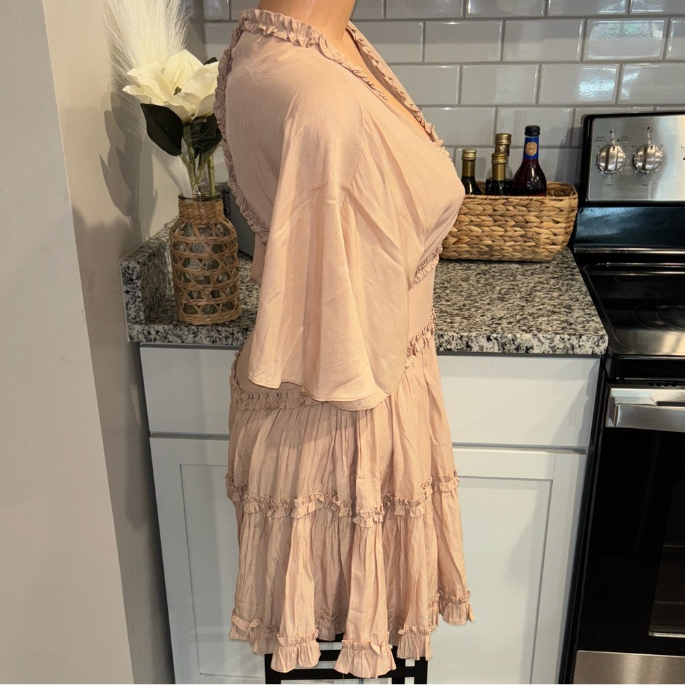 Mustard Seed whimsical romantic Blush Pink Dress - Picture 9 of 10
